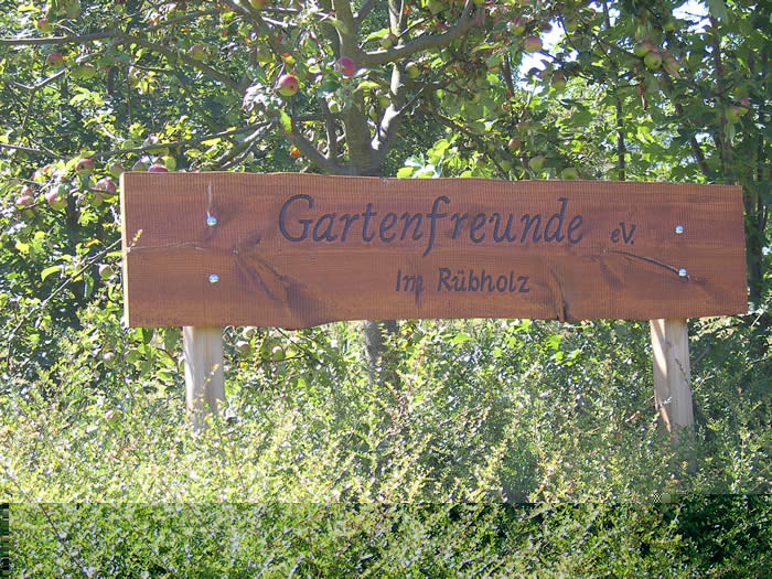Kleingartenanlage Schild